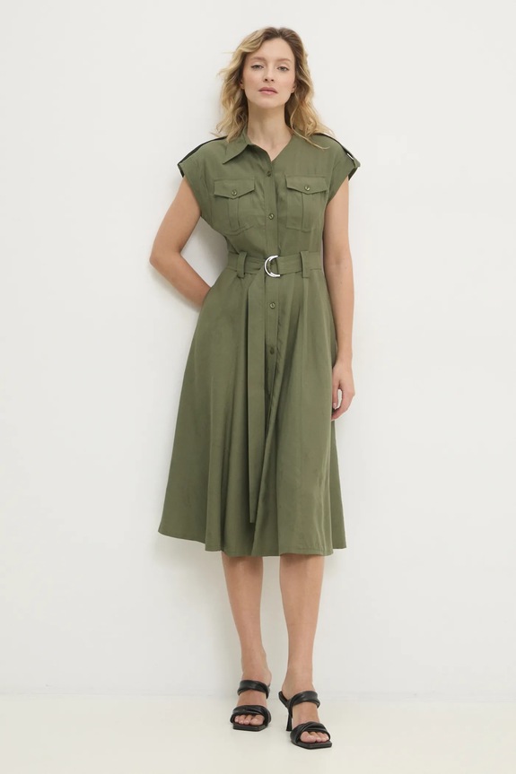 Answear.LAB sukienka casual zielony b9371.ih