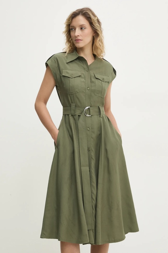 Answear.LAB sukienka b9371.ih zielony WW25