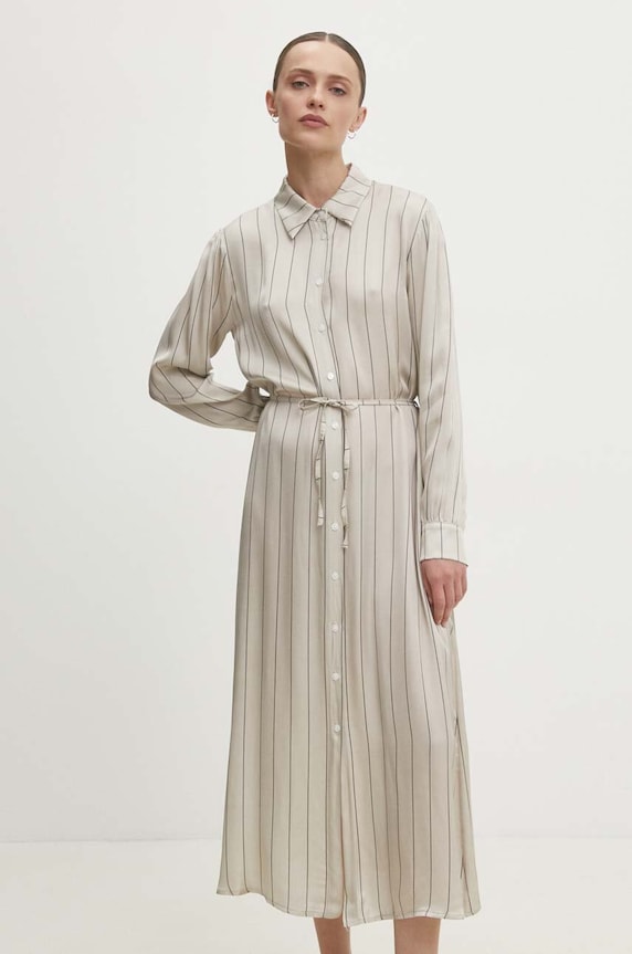 Answear Lab rochie fixat bej 2605.iw
