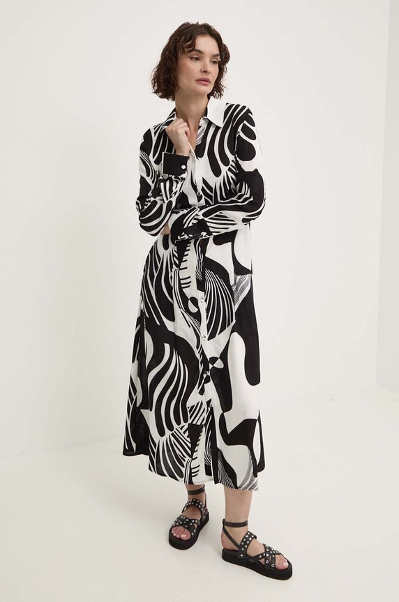 Answear.LAB sukienka sng.sud0hi.tjs czarny WW24