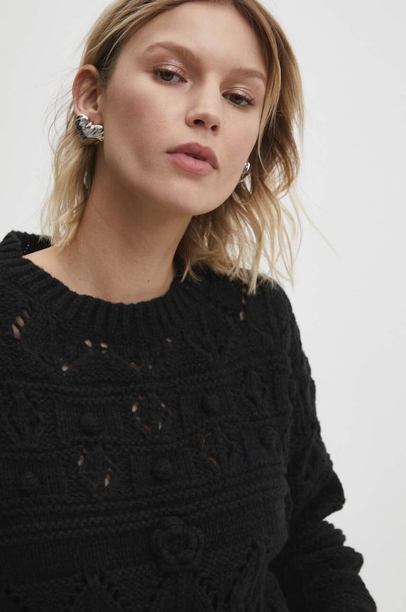 Answear Lab pulover negru 6647.iw