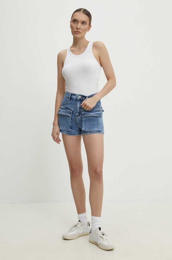 Jeans kratke hlače Answear.LAB LS9267.HWK modra WW24