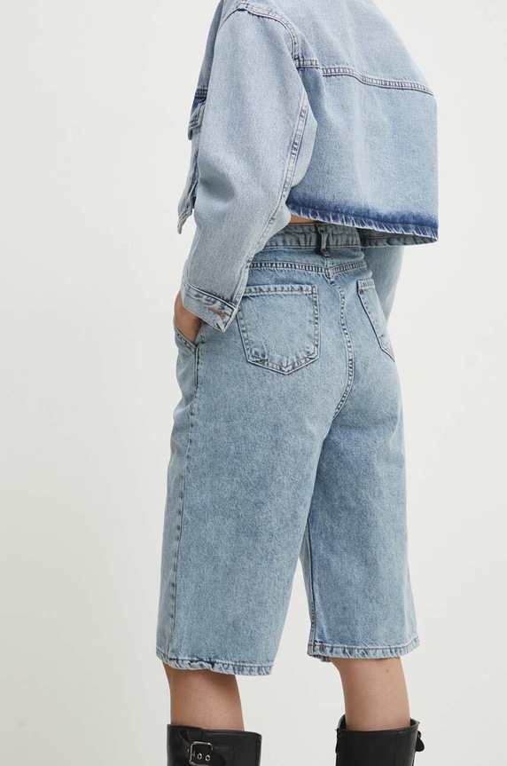 Îmbrăcăminte Answear Lab pantaloni scurti jeans 6096.td albastru