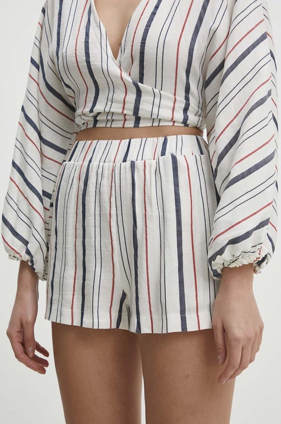 Answear.LAB vászon rövidnadrág szövet fehér 19205.tjs