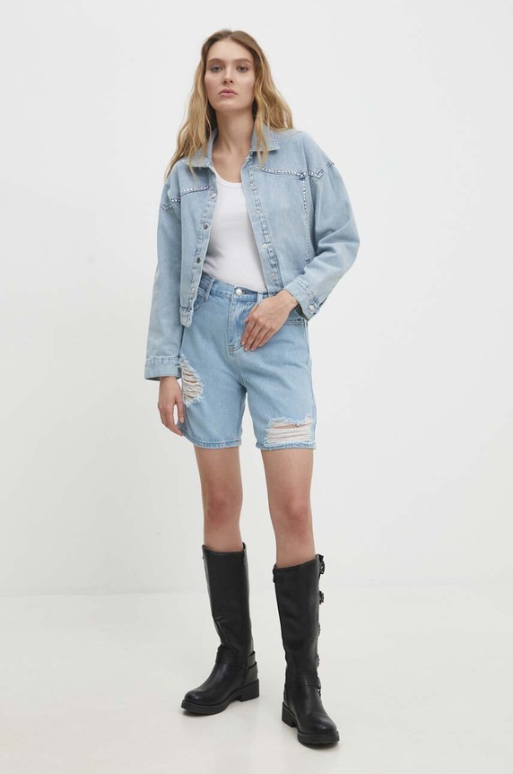 Jeans kratke hlače Answear.LAB ita6921.ijs modra WW24