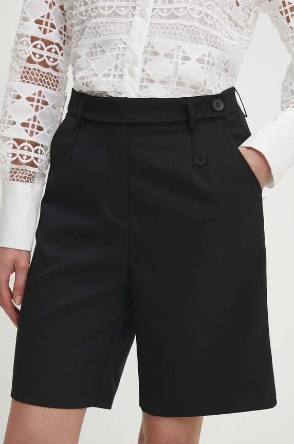 Answear Lab szorty z elastanem czarny b9501.ih