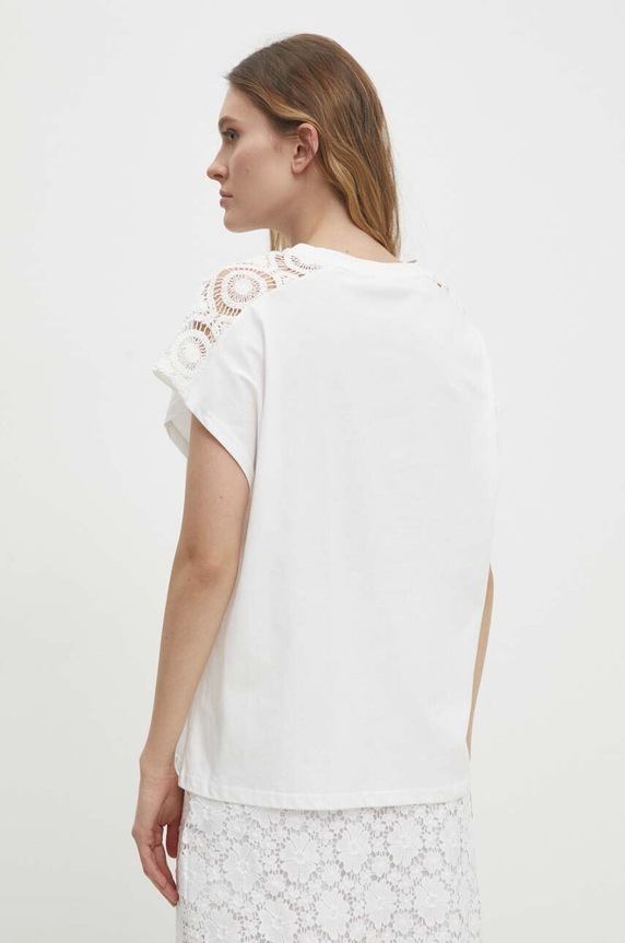 Answear Lab tricou din bumbac alb WH236.HWK