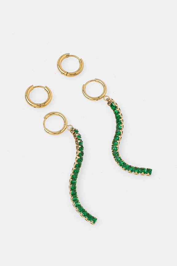 Answear Lab cercei 2-pack 2-pack verde BO04.BO06.fms