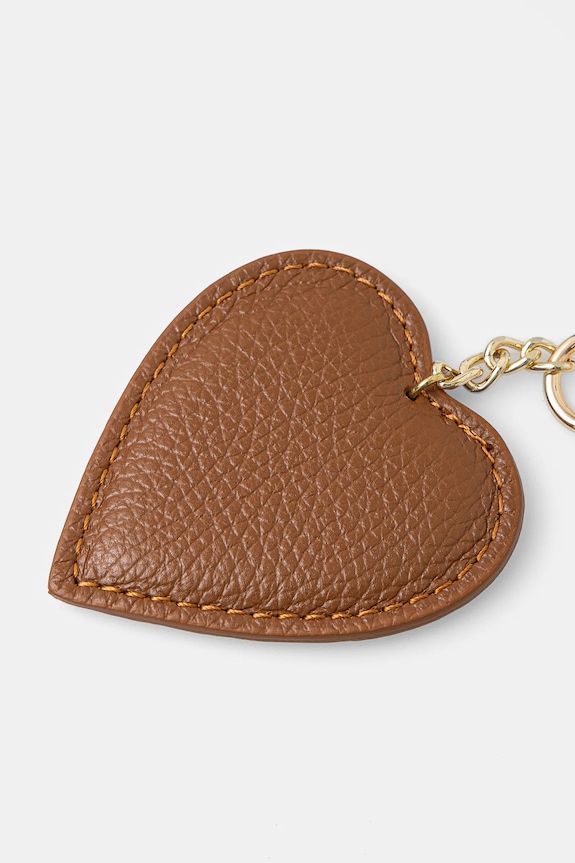 Answear Lab breloc de piele heart.fos maro WW25