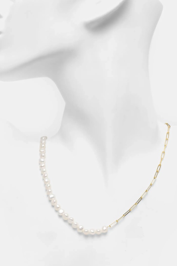 Accesorii Answear Lab colier de argint PSPP1/3C.hos aur