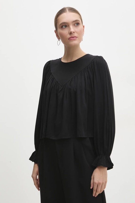 Halenka Answear.LAB dlouhý černá FT933.hms