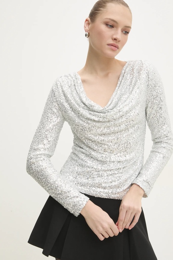 Блузка Answear.LAB regular срібний RM.520.flk