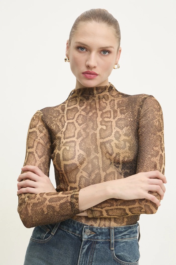 Halenka Answear.LAB slim zlatá l1428.fos