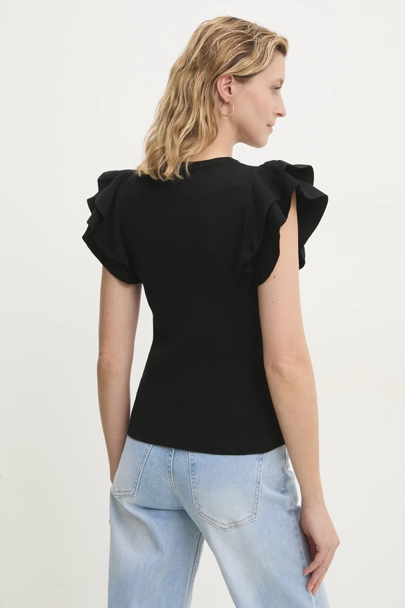 Ρούχα Μπλουζάκι Answear.LAB 2169.hos μαύρο