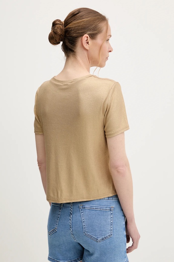 Ρούχα Μπλουζάκι Answear.LAB 8375.hos χρυσαφί