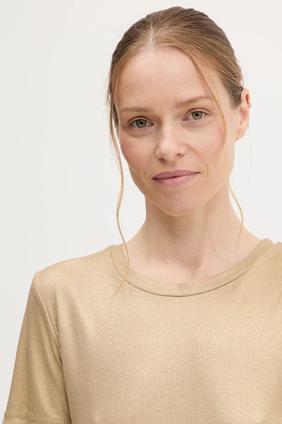 Μπλουζάκι Answear.LAB χρυσαφί 8375.hos