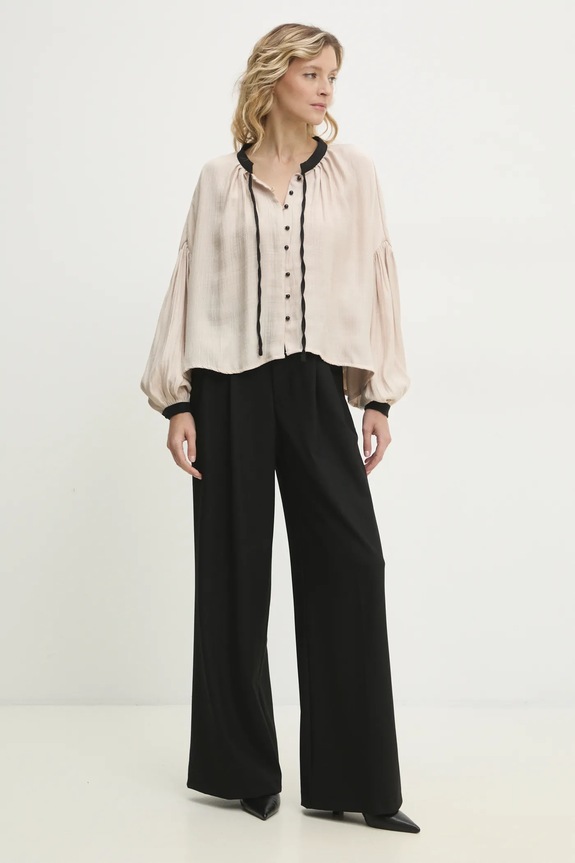 Πουκάμισο Answear.LAB 252001.TWK μπεζ WW25