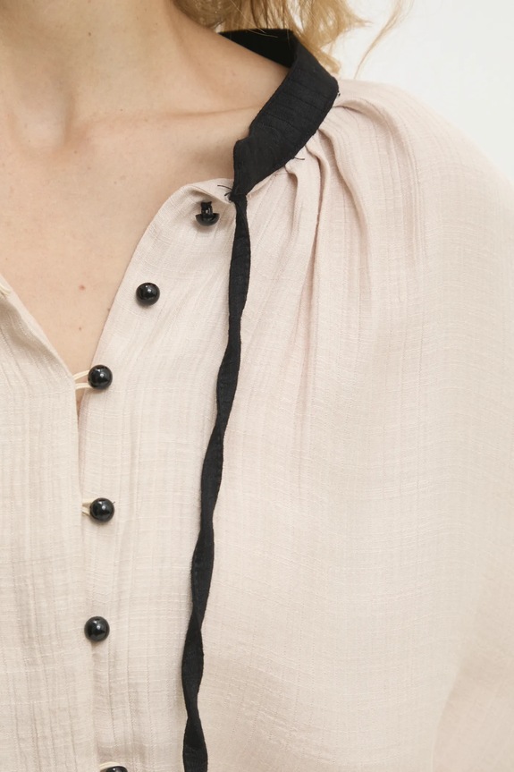 Πουκάμισο Answear.LAB 252001.TWK μπεζ