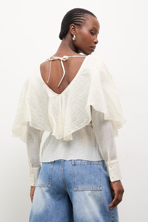 Ρούχα Πουκάμισο Answear.LAB 24231YT.HWK μπεζ