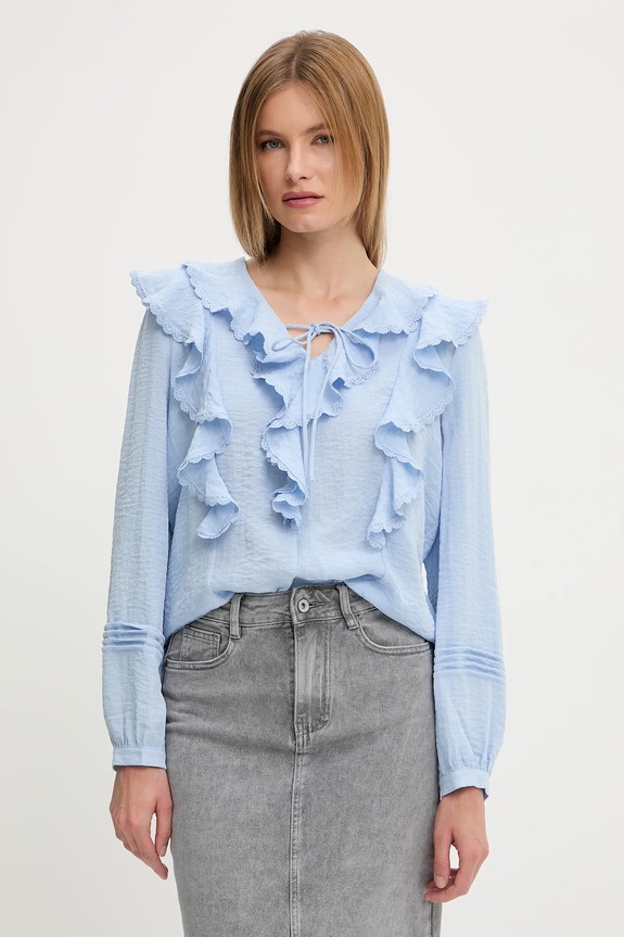 Answear.LAB bluzka regular niebieski T1938.hos