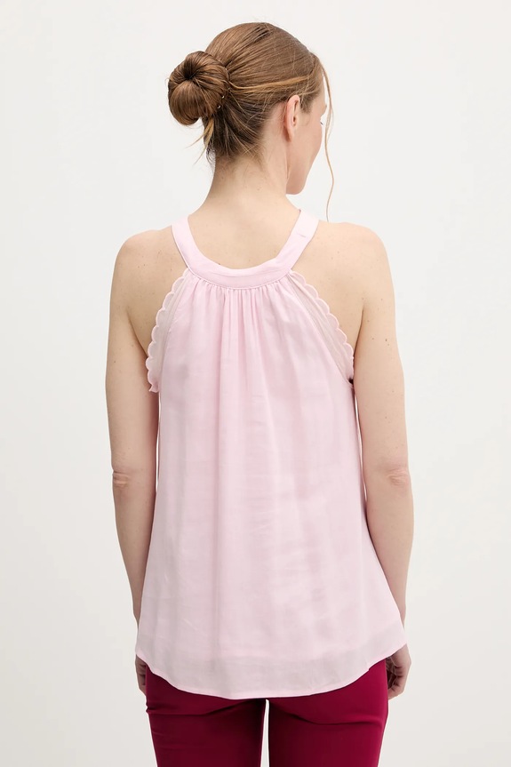 Ρούχα Μπλούζα με λινό Answear.LAB lx25403.6.fos ροζ