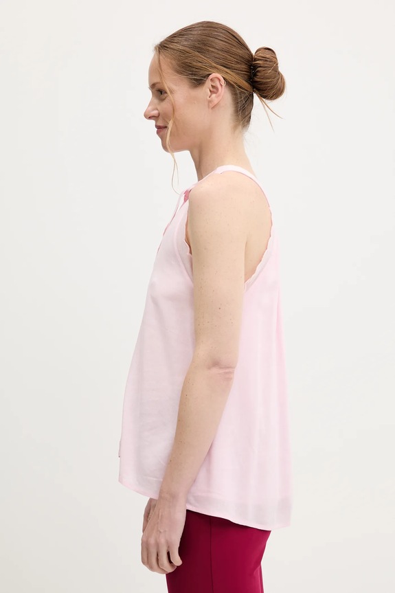 Μπλούζα με λινό Answear.LAB ροζ lx25403.6.fos