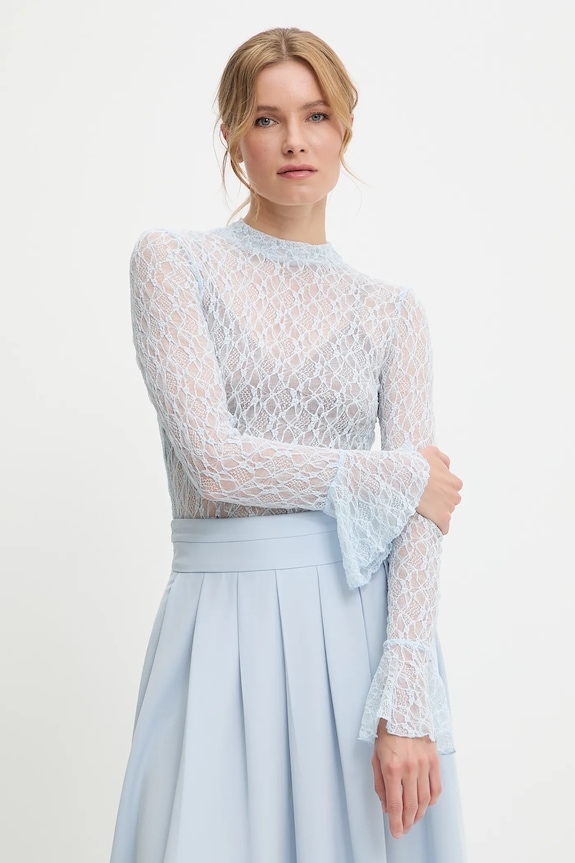 Answear Lab bluza uni albastru 1000.flk