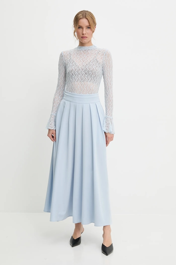 Answear Lab bluza 1000.flk albastru WW25