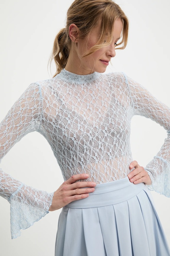Answear Lab bluza 1000.flk albastru
