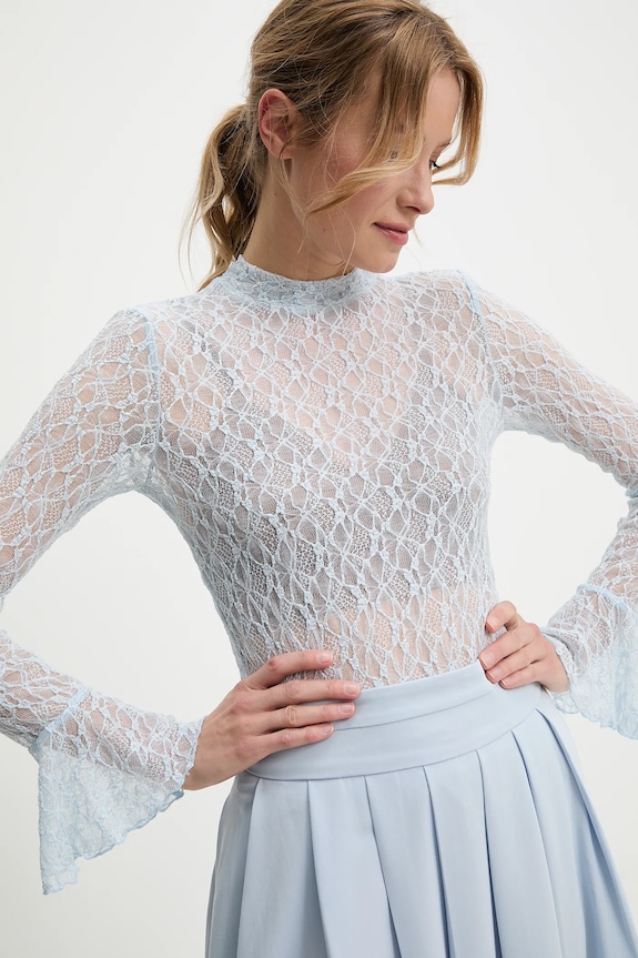 Answear Lab bluza 1000.flk albastru