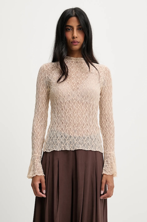 Answear Lab bluza uni bej 1000.flk