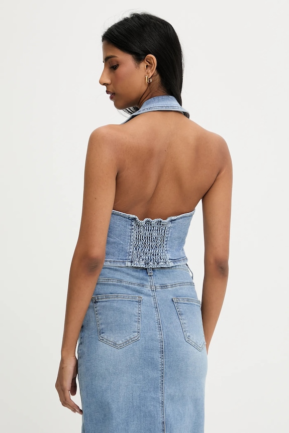 Îmbrăcăminte Answear Lab bluza subtire de blugi h693.1.fos albastru