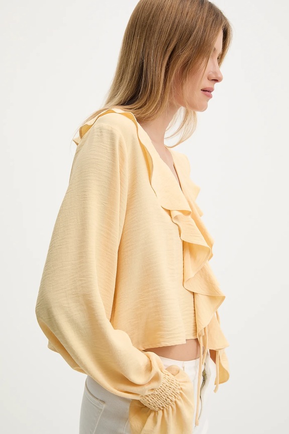 Μπλουζάκι Answear.LAB κίτρινο 15676.fjk