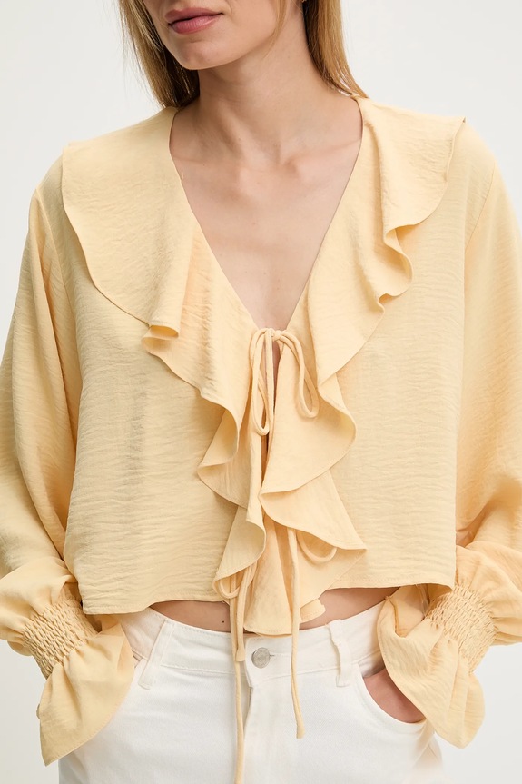 Μπλουζάκι Answear.LAB 15676.fjk κίτρινο