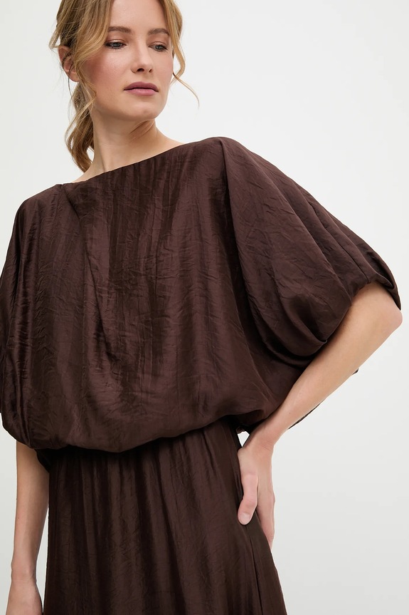 Answear.LAB bluzka BL1339.tos brązowy