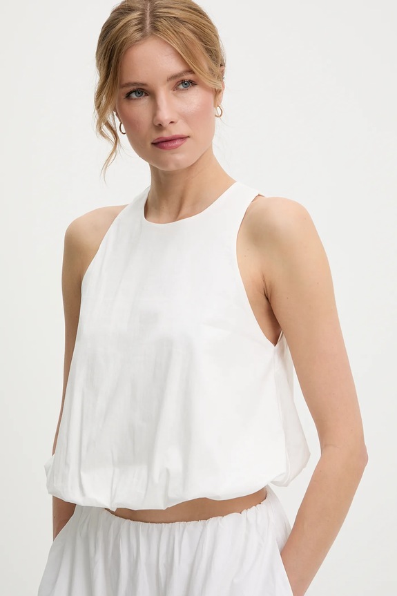 Βαμβακερή μπλούζα Answear.LAB λευκό 1618.HWK