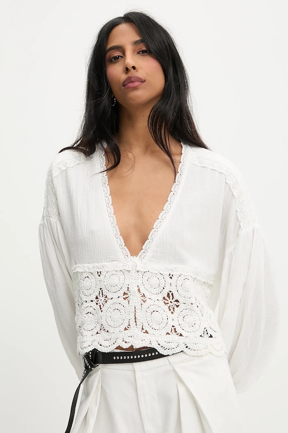Answear.LAB bluza ženska bombažna bela 9297.iak