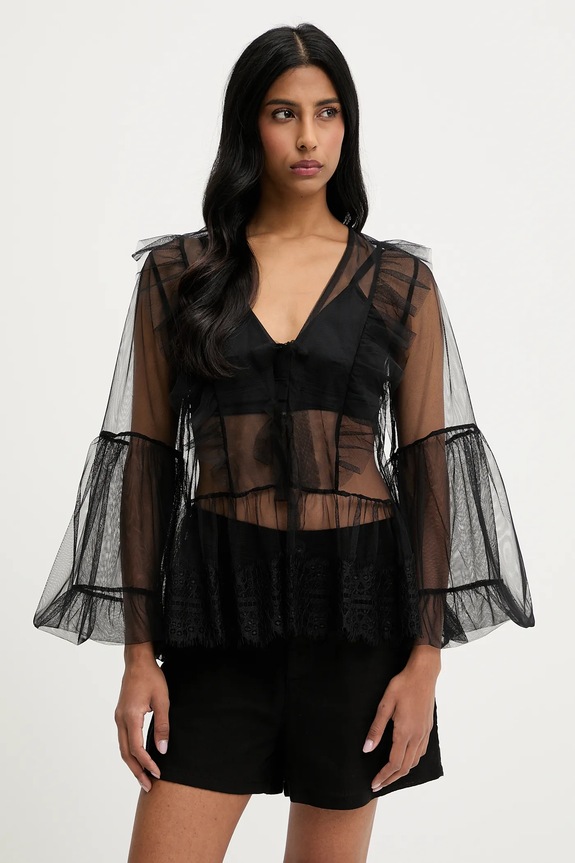 Answear Lab bluza uni negru 93203.iak