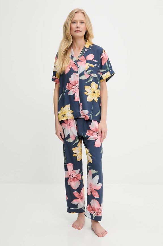 Answear Lab pijama set albastru 1229.cms