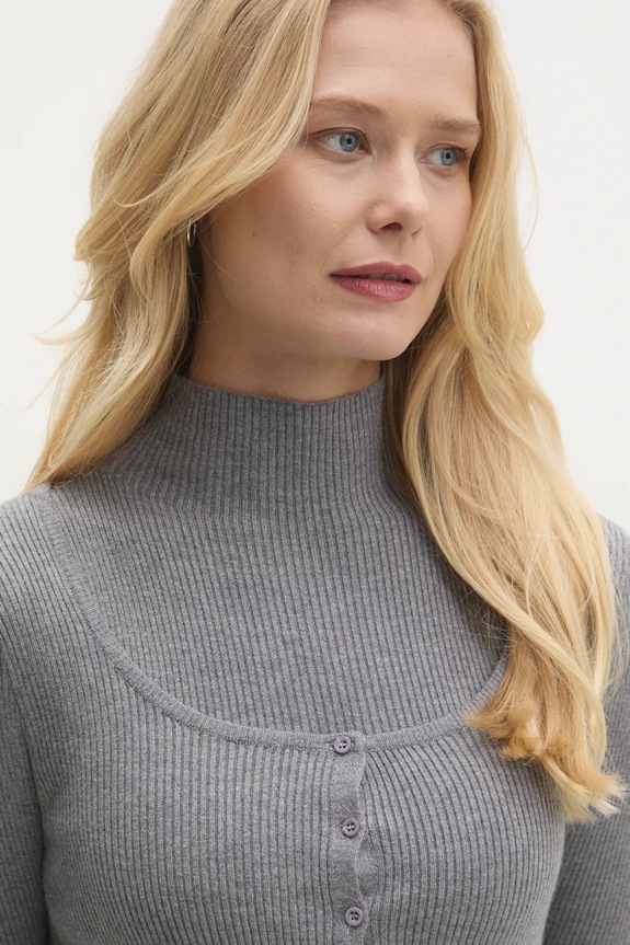 Haljina i kardigan Answear.LAB MG58857AB.HWK siva