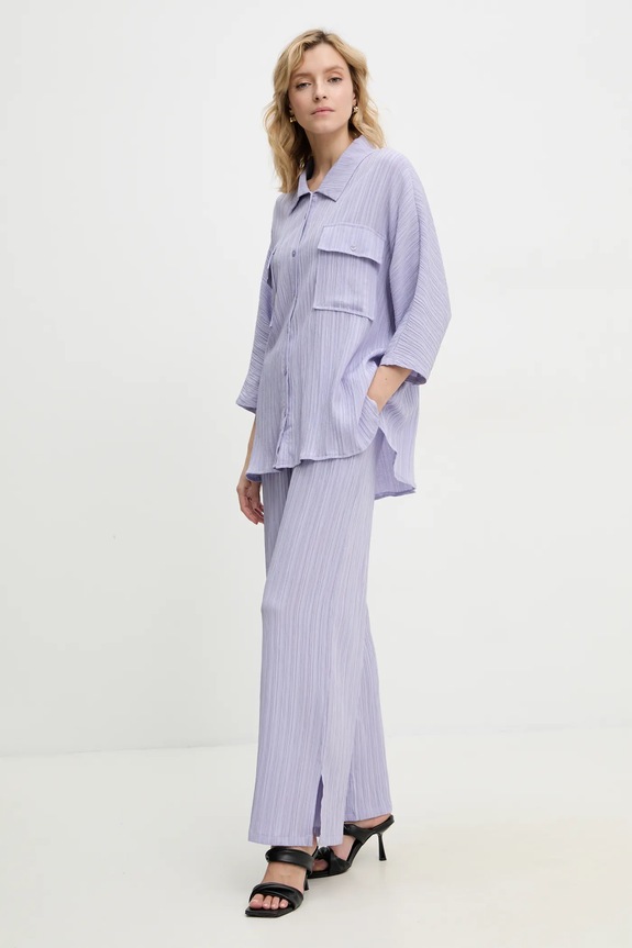 Komplet Answear.LAB Tkanina vijolična QED3086.ums