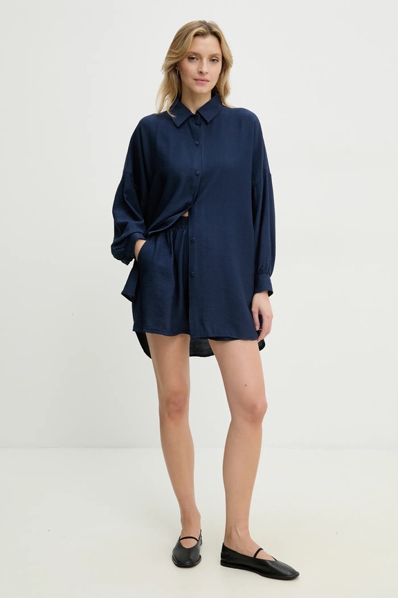 Komplet Answear.LAB Tkanina mornarsko modra NL245876..ums