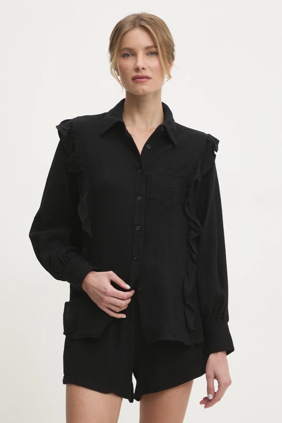Oblačila Bombažna srajca in kratke hlače Answear.LAB 8881AB.FKK črna