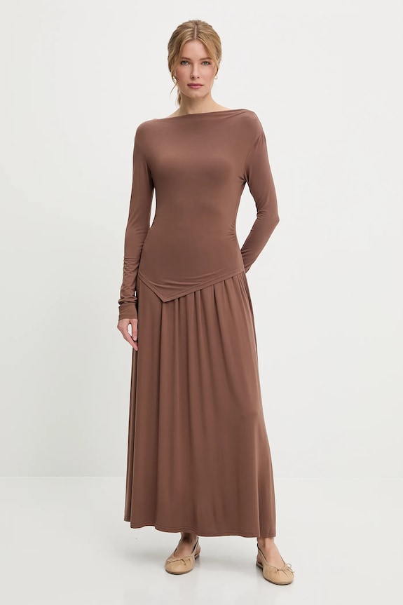 Komplet Answear.LAB Z elastanom rjava 5088AB.IKK