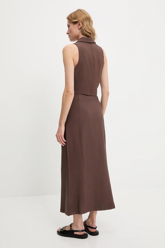 Γιλέκο και φούστα Answear.LAB καφέ 1185.hos