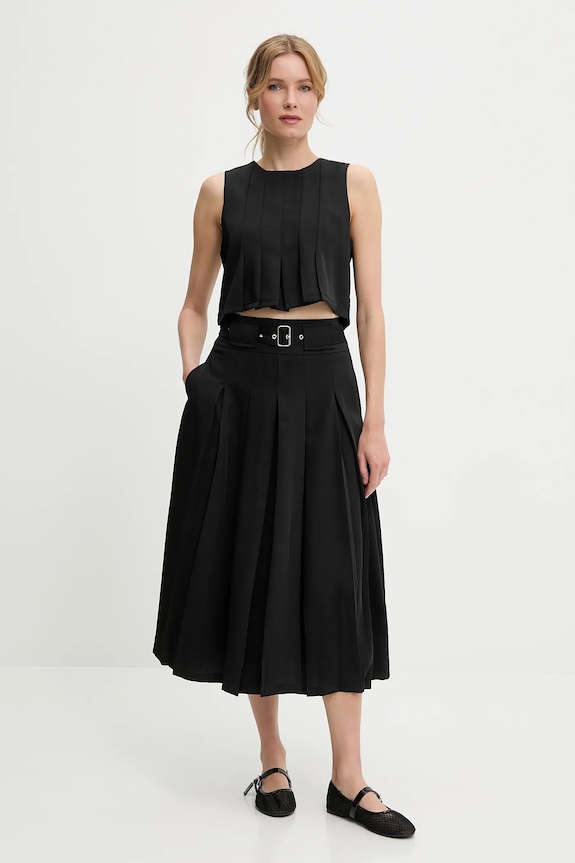 Bluza in krilo Answear.LAB Z elastanom črna 94980.hos