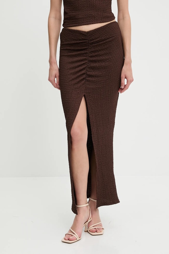 Ρούχα Μπλούζα και φούστα Answear.LAB vd1851.vd1852.fjk καφέ