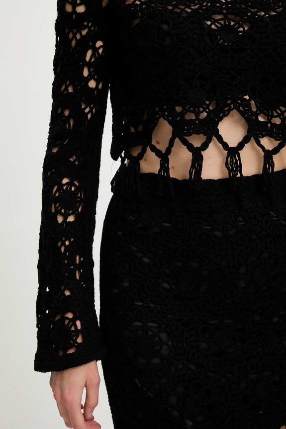 Βαμβακερή μπλούζα και φούστα Answear.LAB 6022.flk