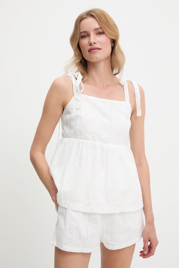 Μπλούζα και σορτς Answear.LAB ps9175abs.fos λευκό WW25