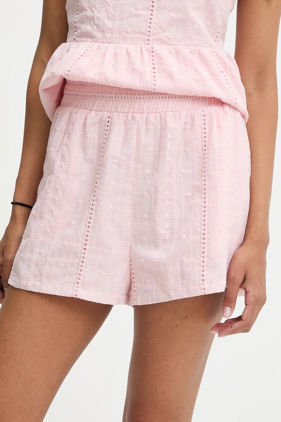 Îmbrăcăminte Answear Lab bluză și pantaloni scurți ps9175abs.fos roz